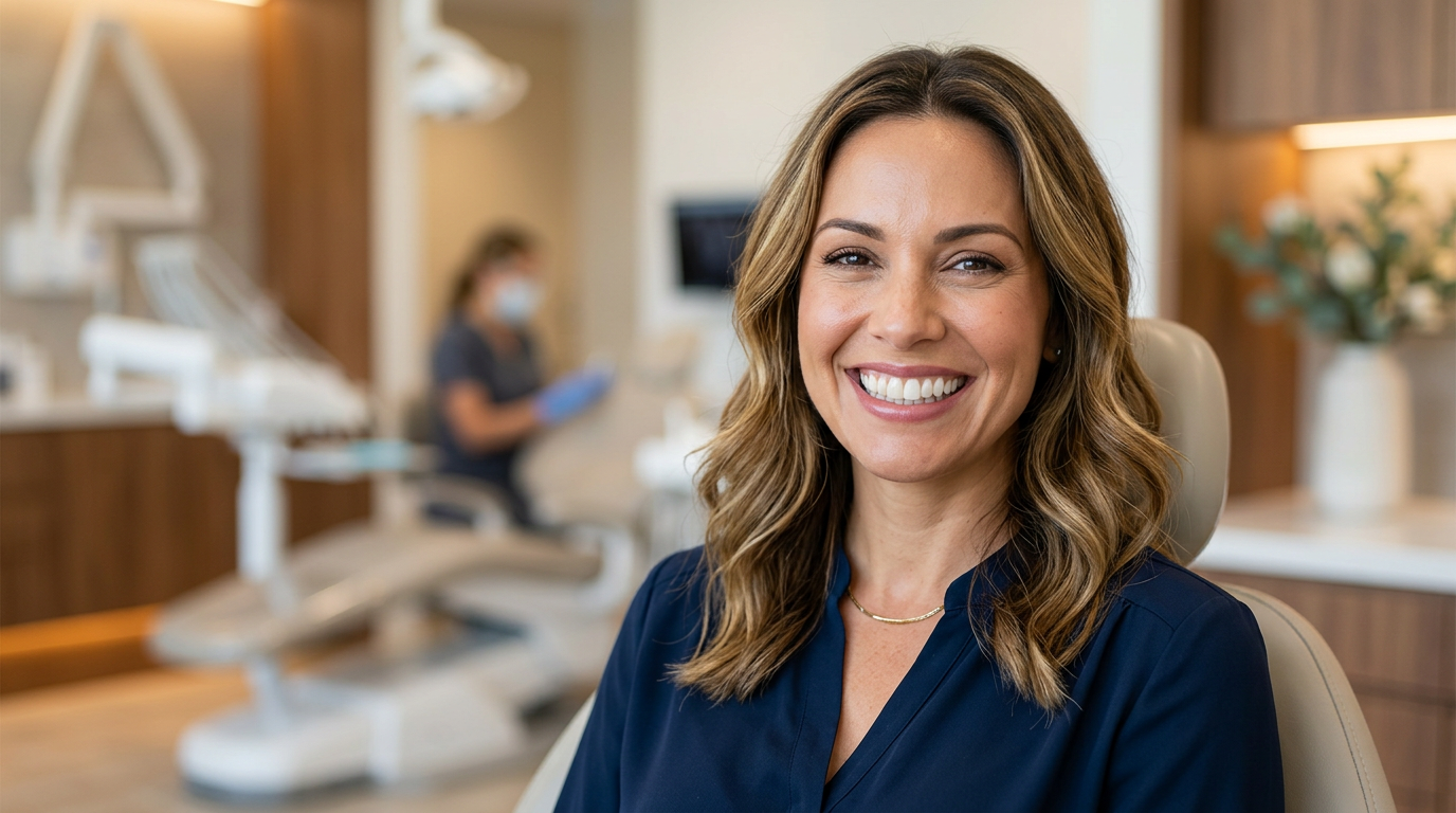 Natural-looking result with dental implant at Brown Street Dental